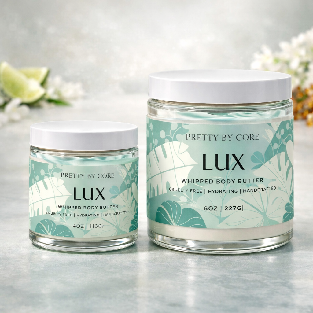 Pretty By Core Whipped Body Butter – Hydrating & Glow-Boosting Moisturizer (4oz & 8oz)