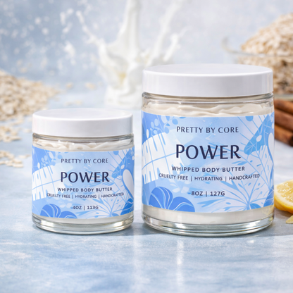 Pretty By Core Whipped Body Butter – Hydrating & Glow-Boosting Moisturizer (4oz & 8oz)