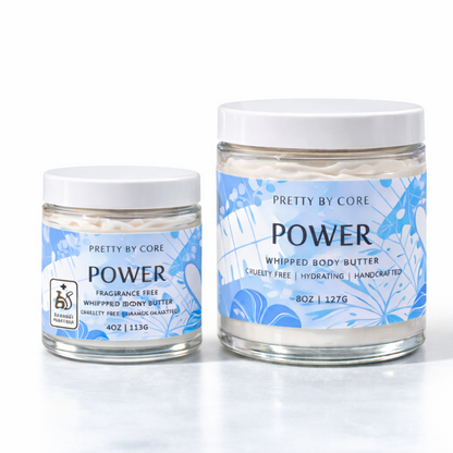 Pretty By Core Whipped Body Butter – Hydrating & Glow-Boosting Moisturizer (4oz & 8oz)