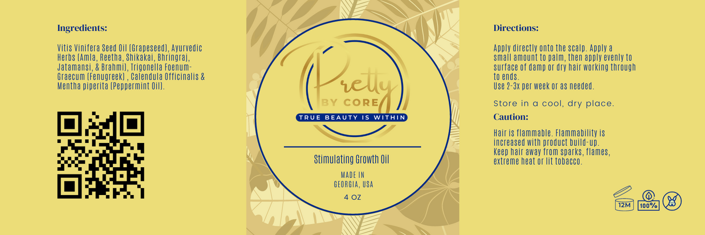 Pretty By Core Hair Growth Oil